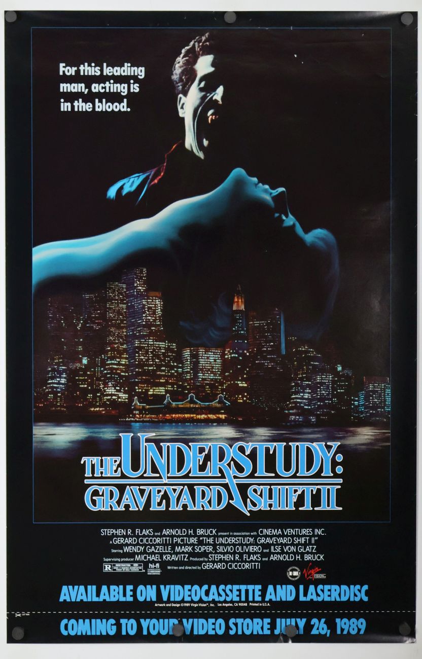Graveyard Shift II (1989) original theatrical movie poster - Video
