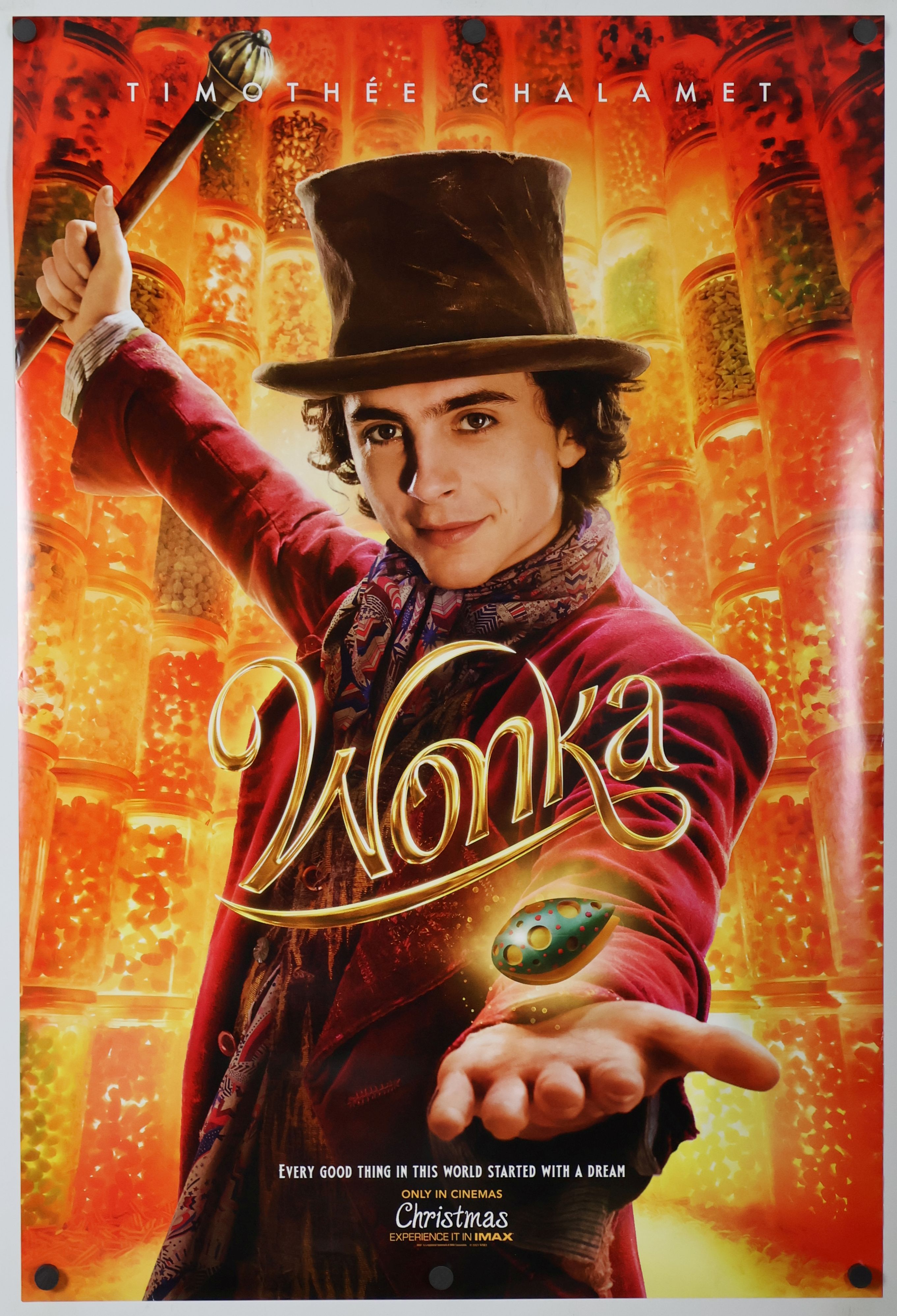 Wonka (2023) original theatrical movie poster - International Advance B