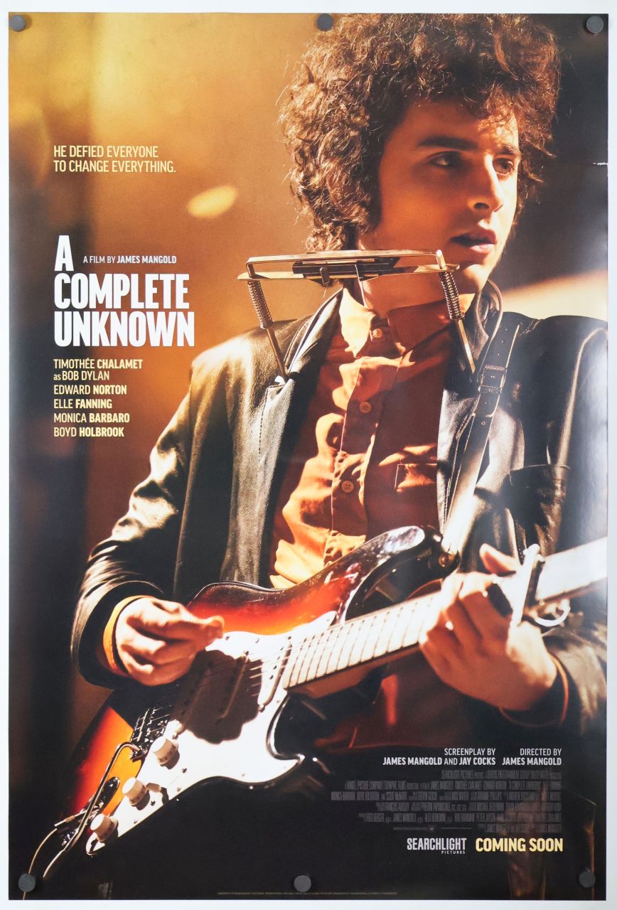 A Complete Unknown (2024) original theatrical movie poster - International Final