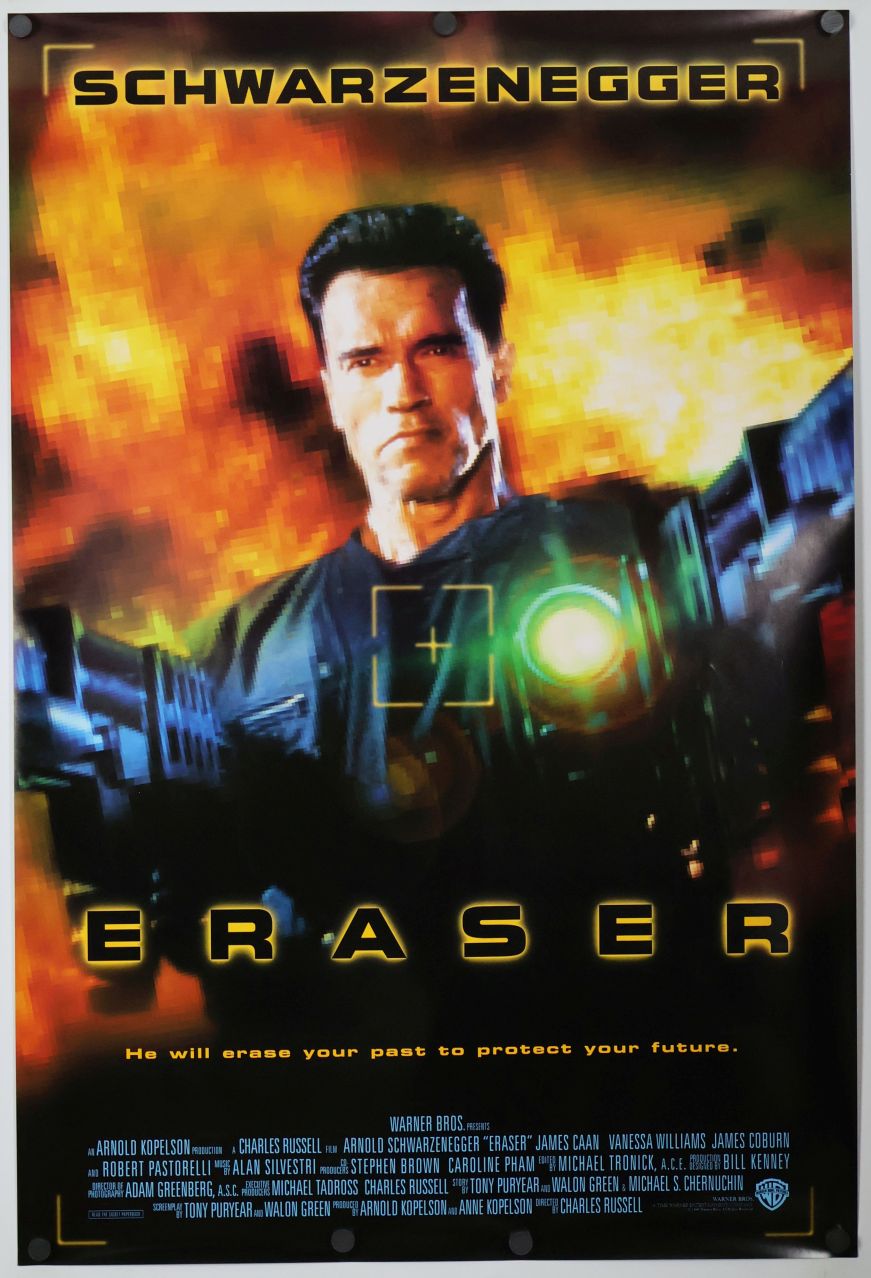 Eraser (1996) original theatrical movie poster - International