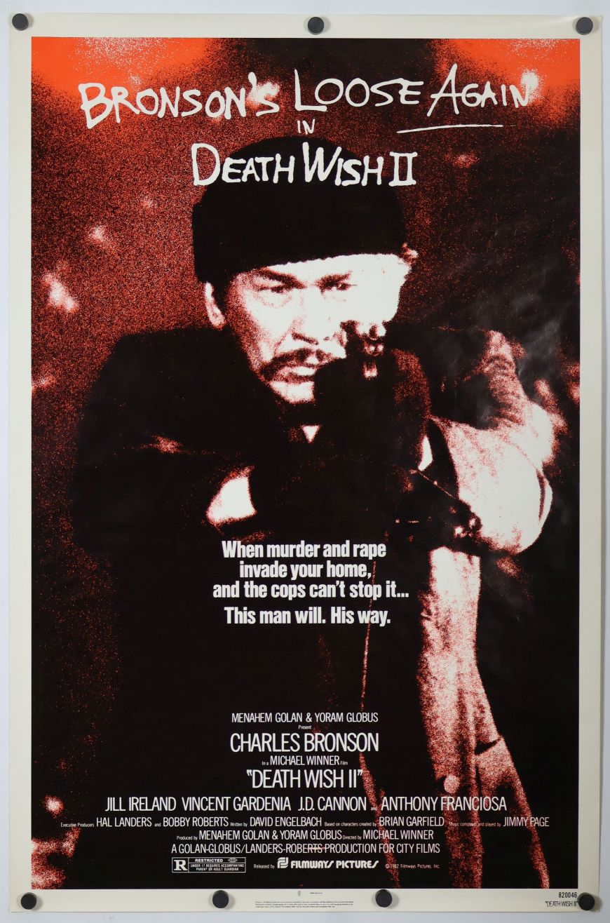 Death Wish II (1982) original theatrical movie poster - Final