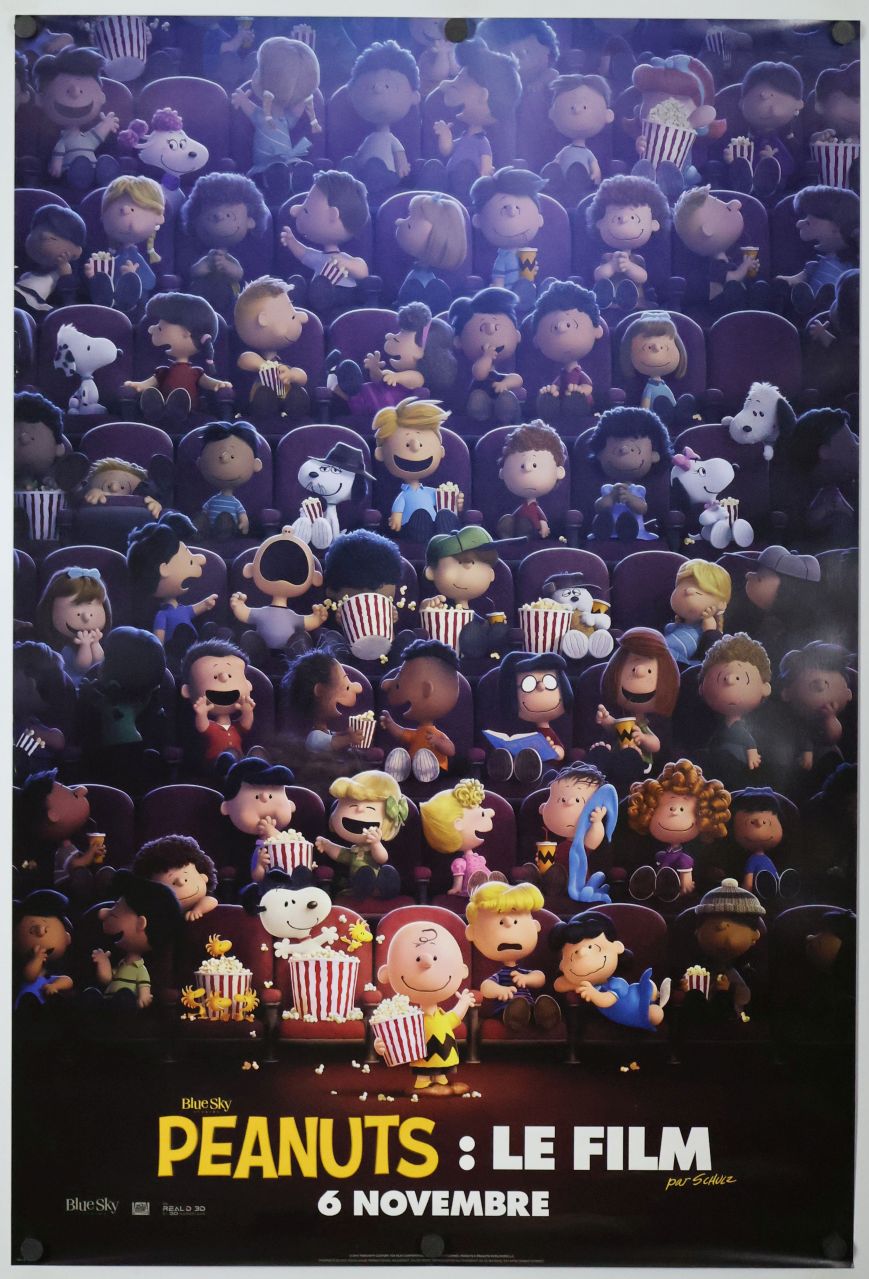 The Peanuts Movie (2015) original theatrical movie poster - Advance - French Language