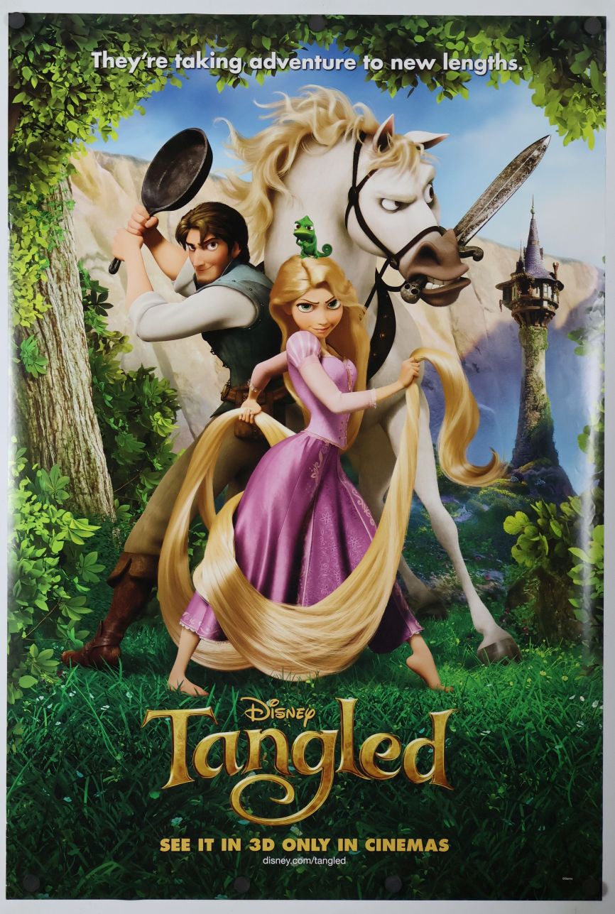 Tangled (2010) original theatrical movie poster - International