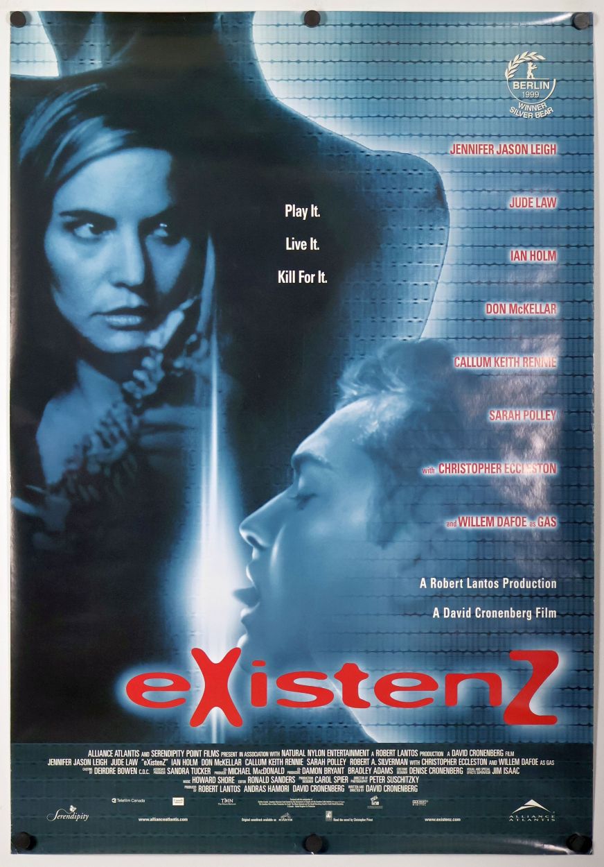 eXistenZ (1999) original theatrical movie poster - Final