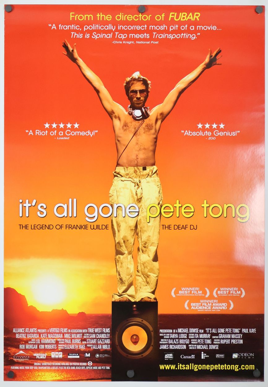 It's All Gone Pete Tong (2004) original theatrical movie poster - Final