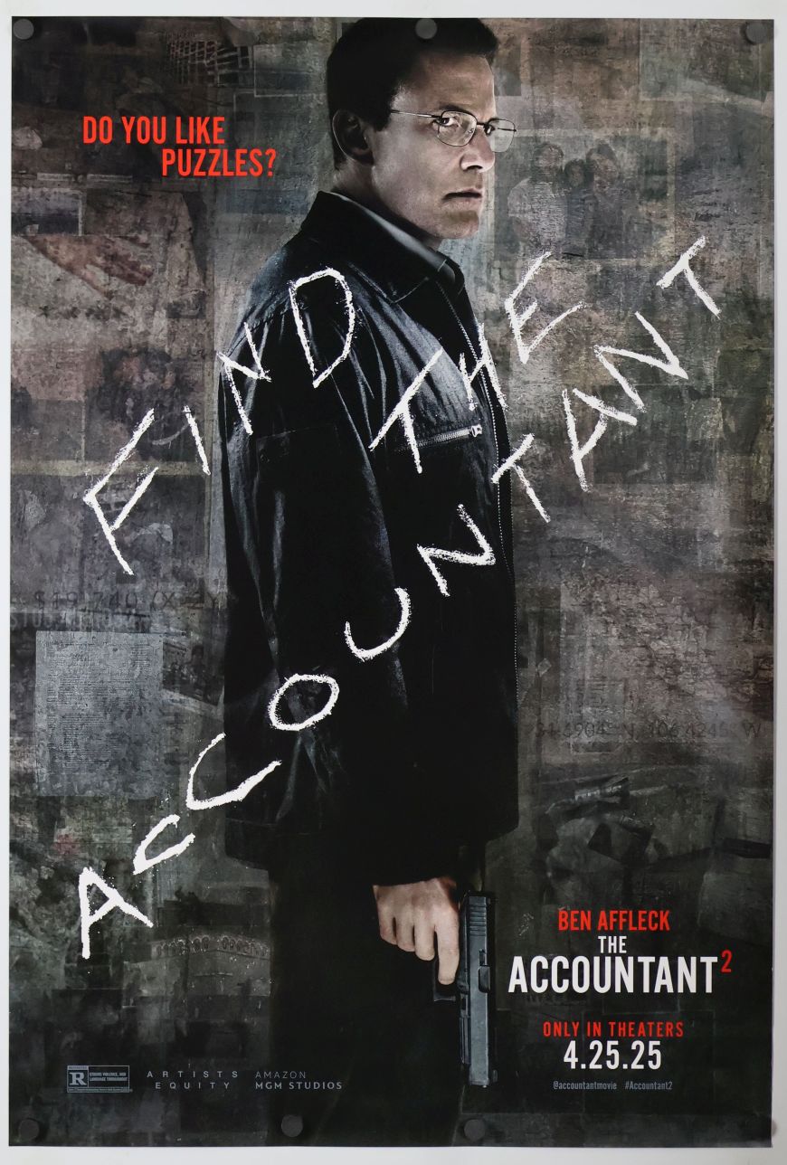 The Accountant 2 (2025) original theatrical movie poster - Advance