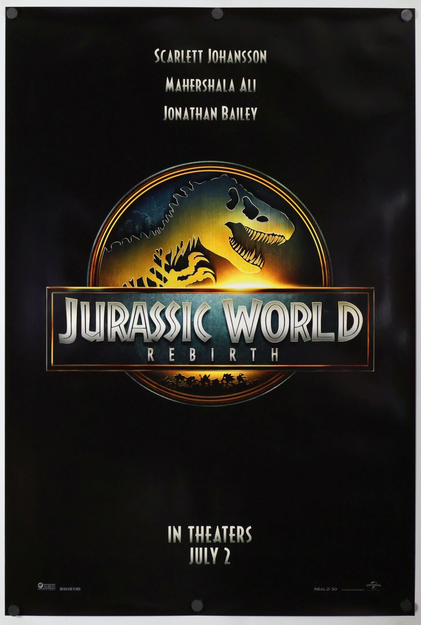 Jurassic World Rebirth (2025) original theatrical movie poster - Advance
