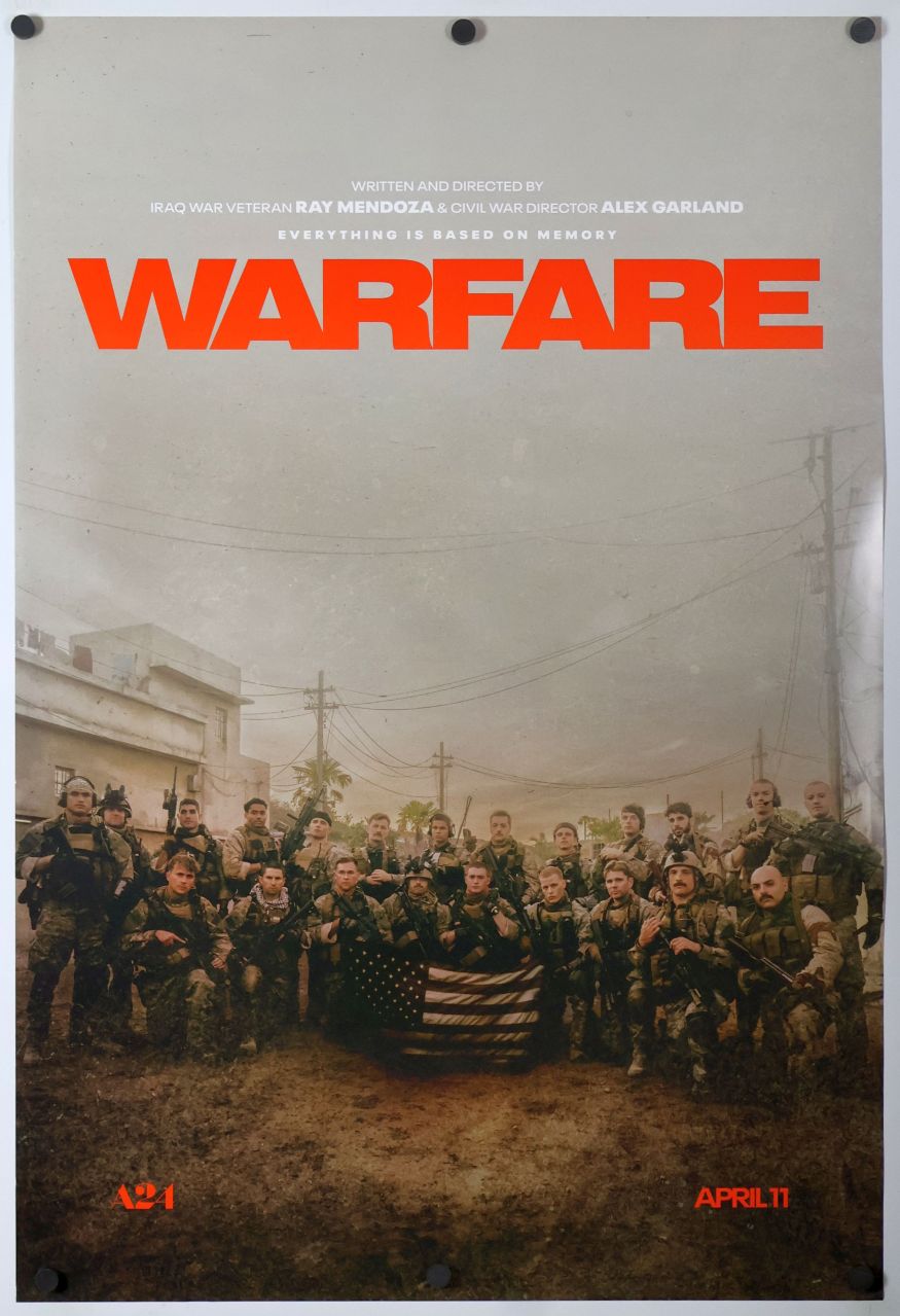 Warfare (2025) original theatrical movie poster - Advance Style B
