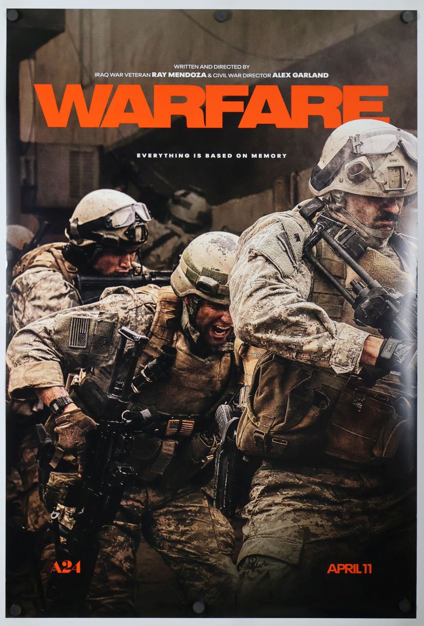 Warfare (2025) original theatrical movie poster - Advance Style C