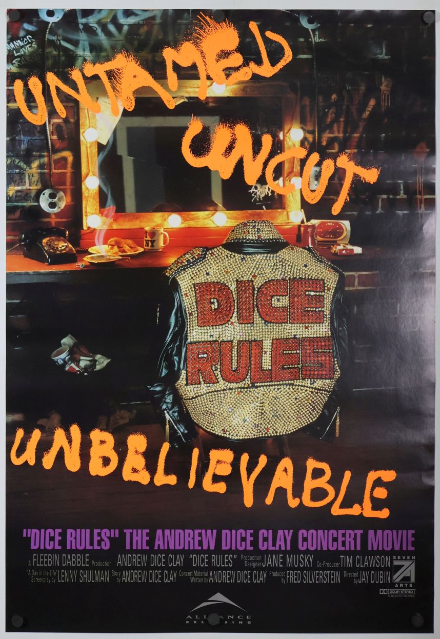 Dice Rules (1991) original theatrical movie poster - Final