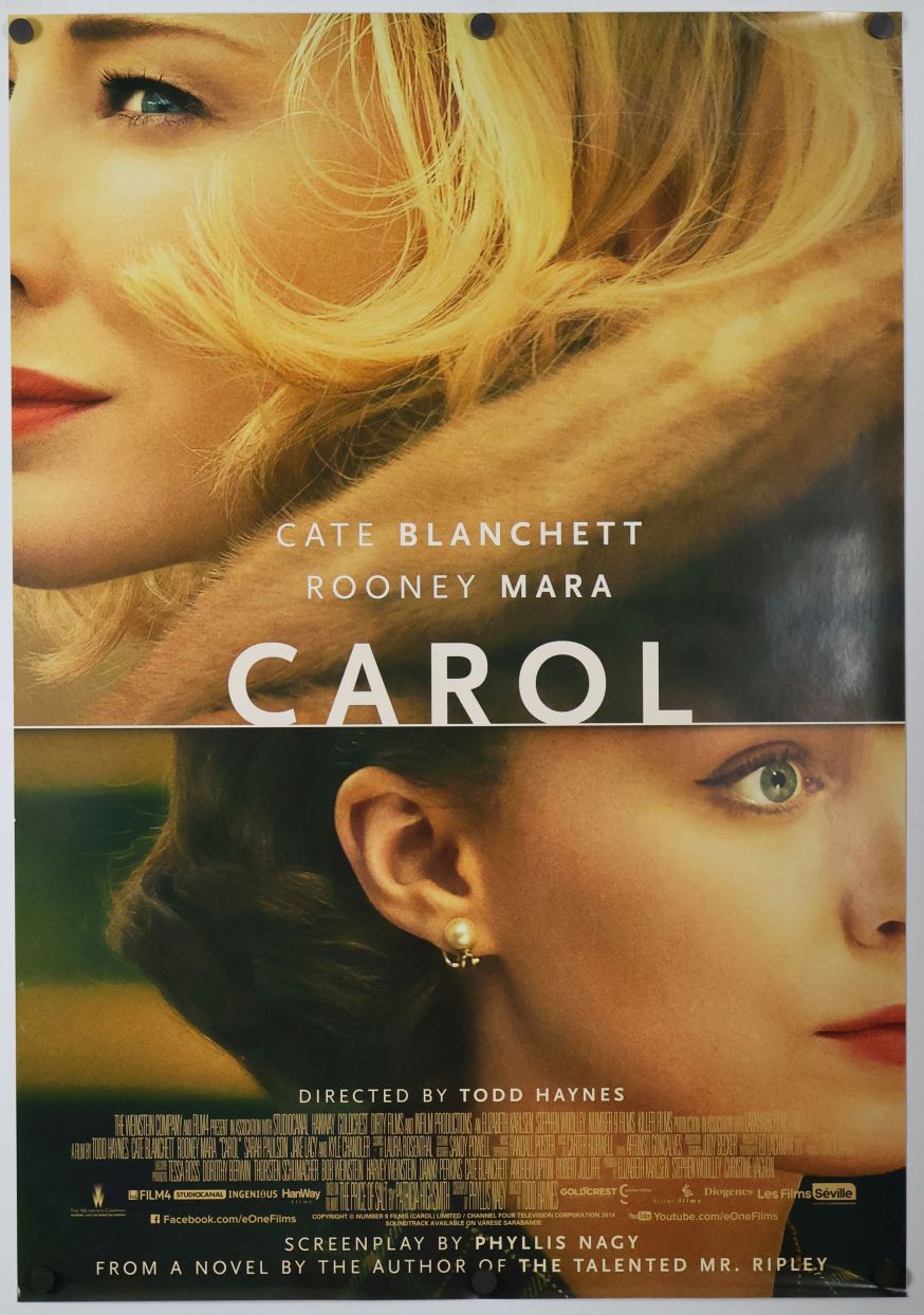 Carol (2015) original theatrical movie poster - Final