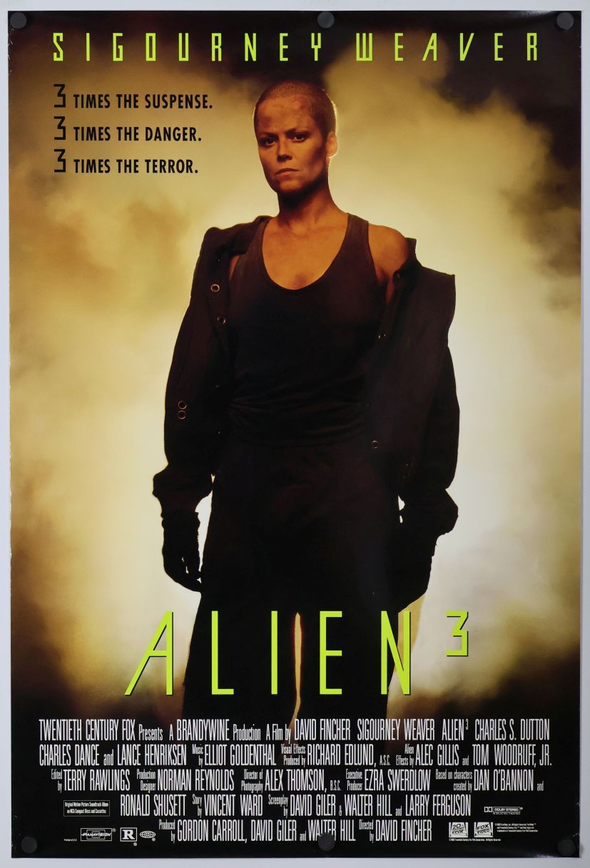Alien³ (1992) original theatrical movie poster - Video