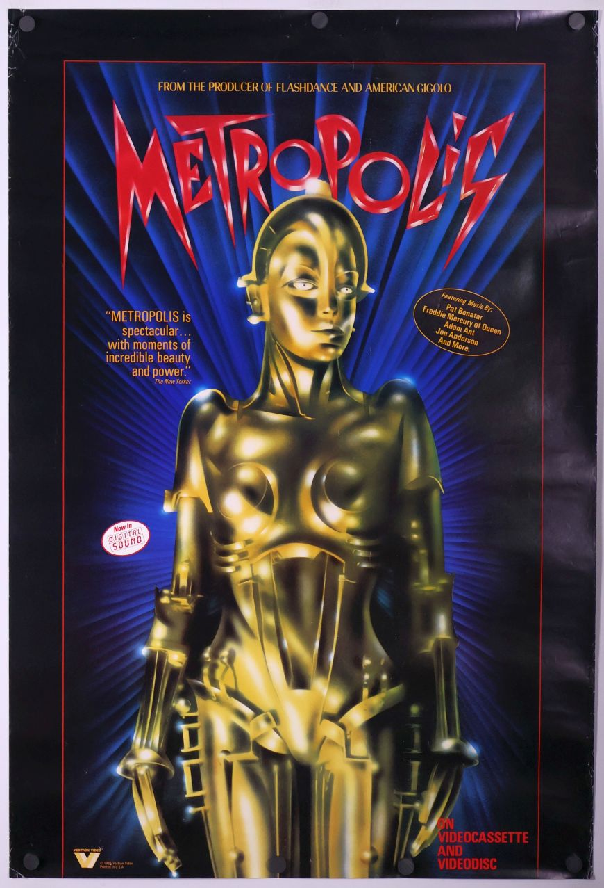 Metropolis (1984) original theatrical movie poster - Video