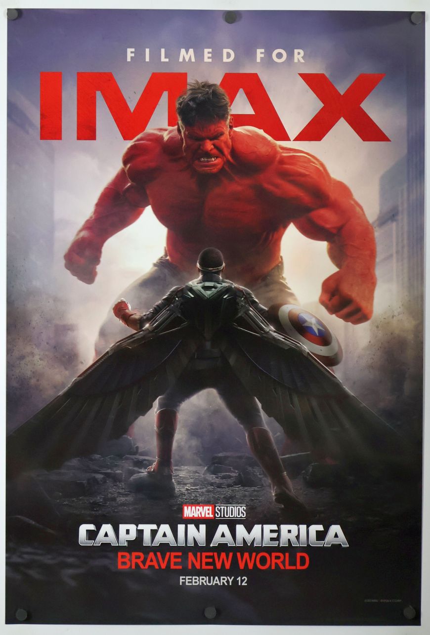 Captain America: New World Order (2025) original theatrical movie poster - International IMAX