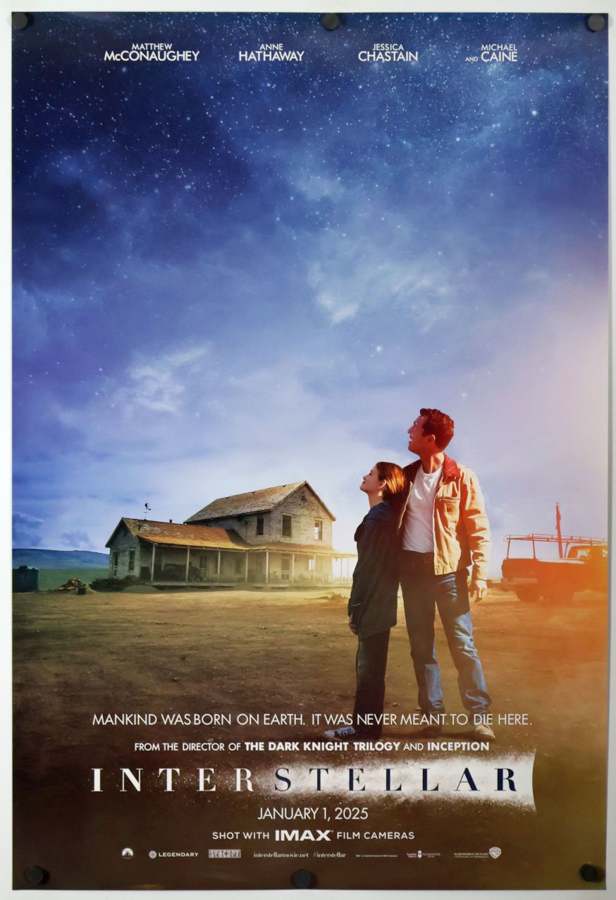 Interstellar (2024) original theatrical movie poster - International Re-release Style C