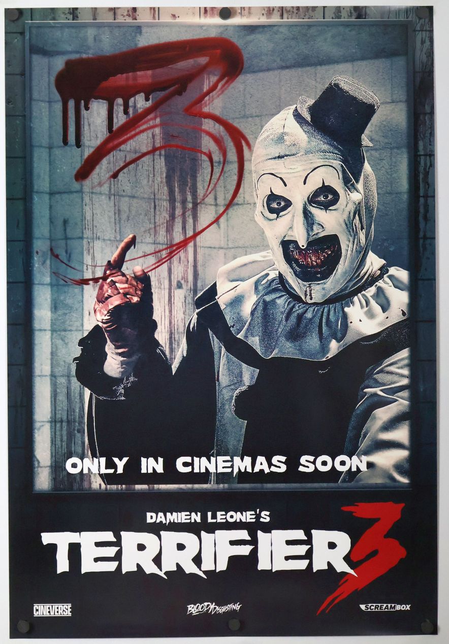 Terrifier 3 (2024) original theatrical movie poster - International