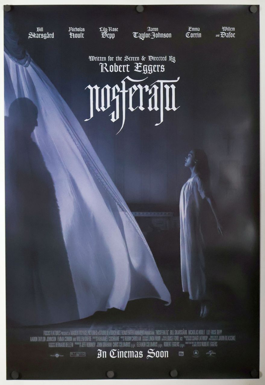 Nosferatu (2024) original theatrical movie poster - International Advance D