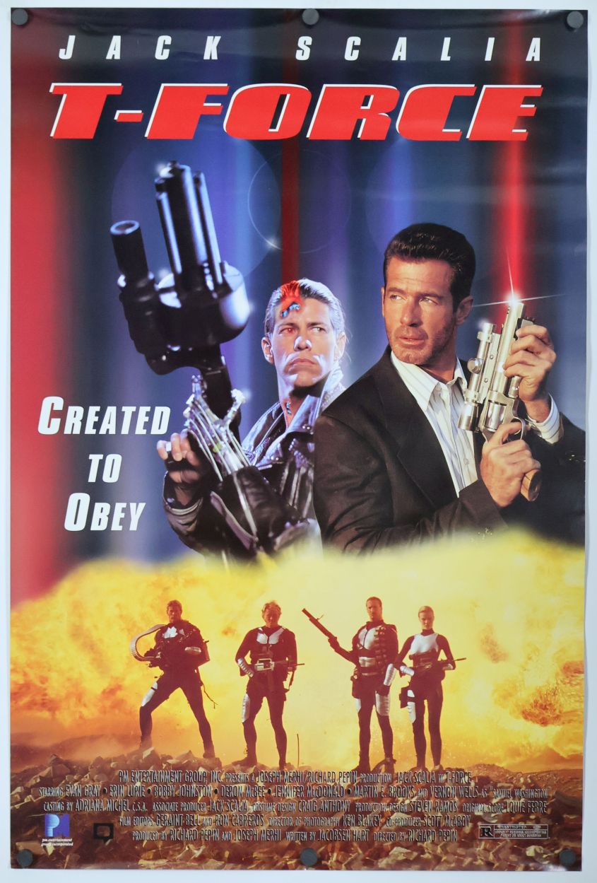 T-Force (1995) original theatrical movie poster - Video