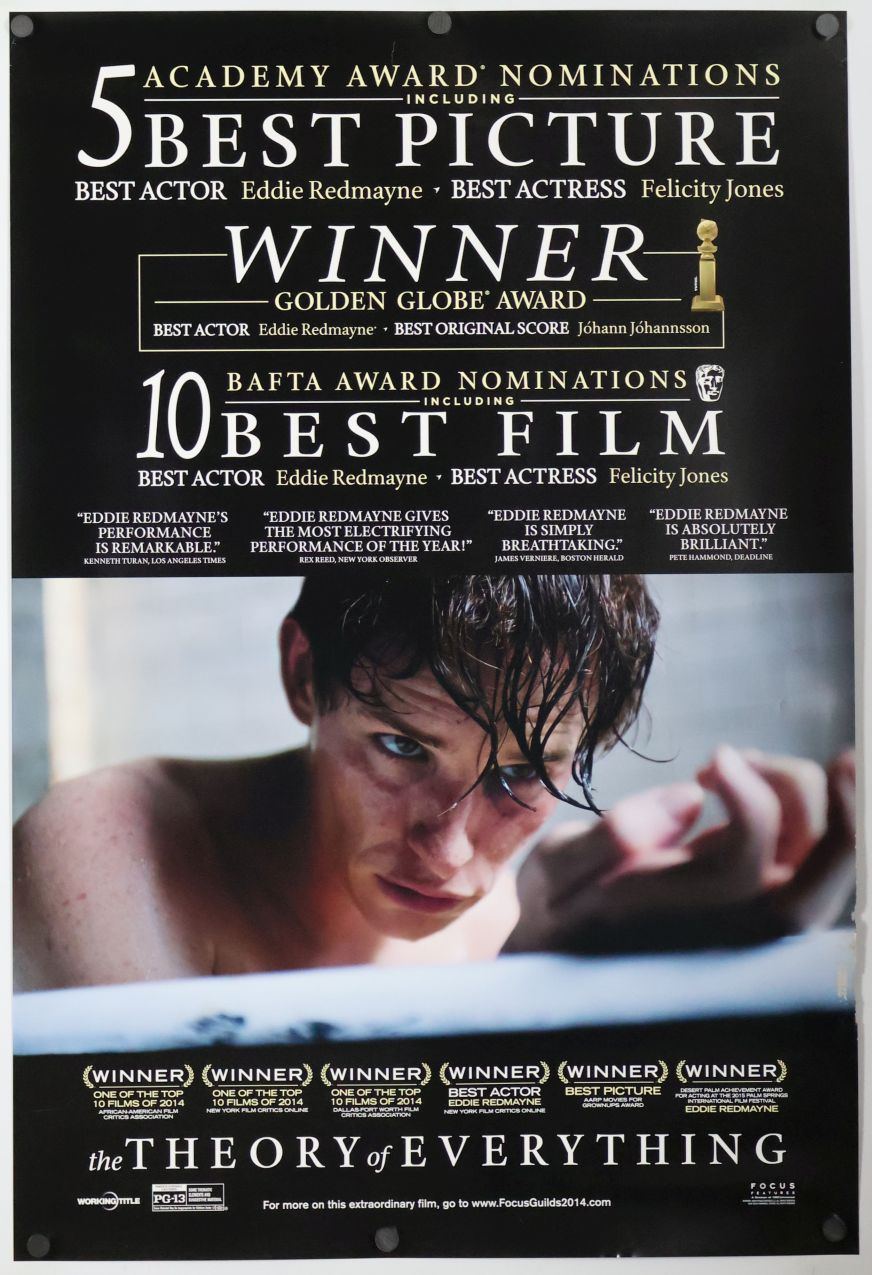 The Theory of Everything (2014) original theatrical movie poster - Awards Style