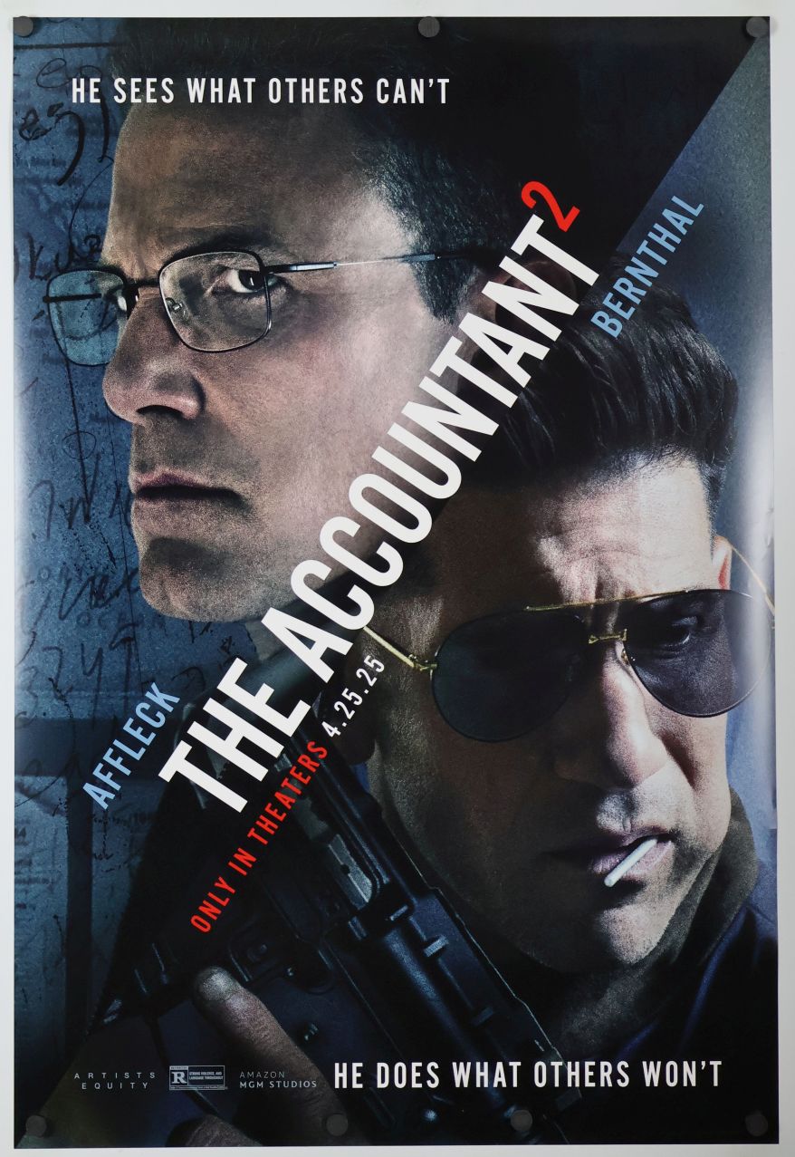 The Accountant 2 (2025) original theatrical movie poster - Final