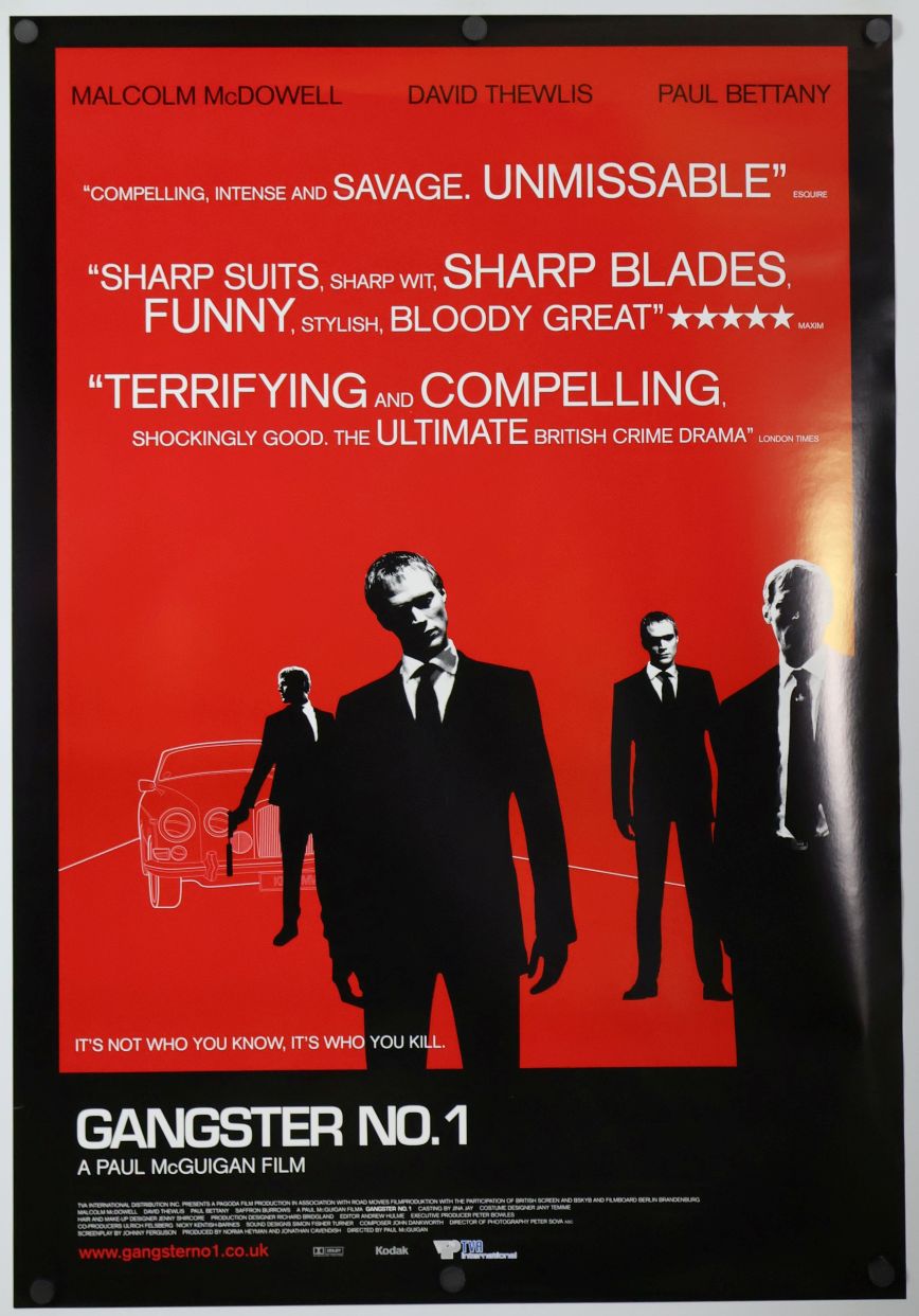 Gangster No. 1 (2002) original theatrical movie poster - Final