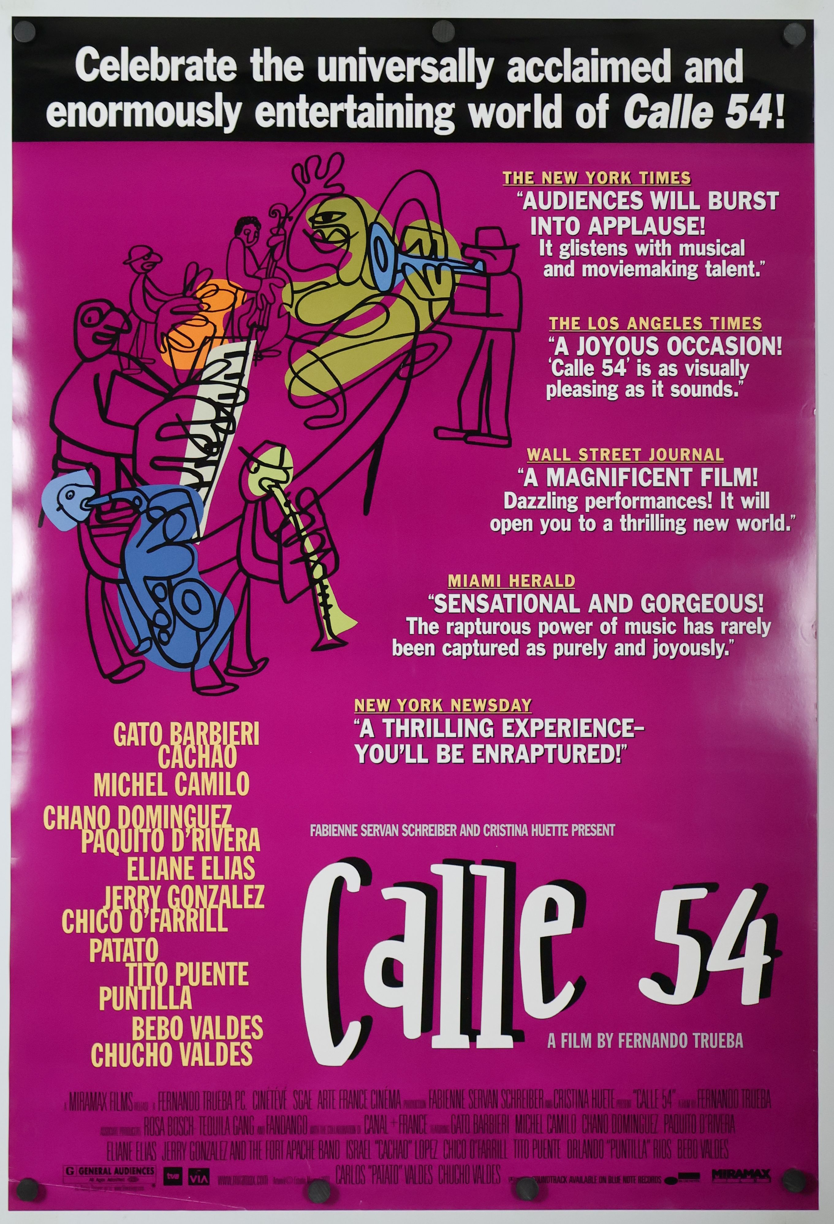 Calle 54 (2000) original theatrical movie poster - Final