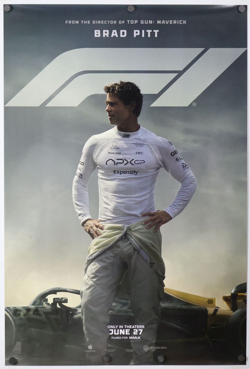 F1 (2025) original theatrical movie poster - Advance