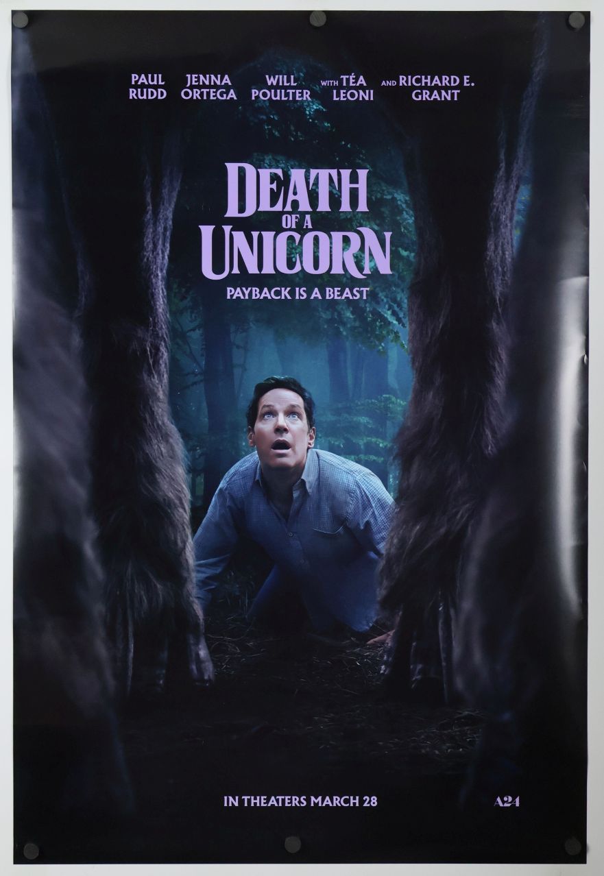 Death of a Unicorn (2025) original theatrical movie poster - Advance Style B
