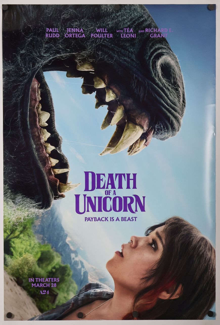 Death of a Unicorn (2025) original theatrical movie poster - Advance Style C