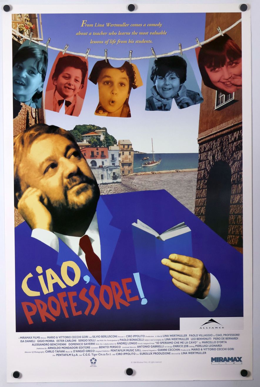 Ciao, Professore! (1994) original theatrical movie poster - Final