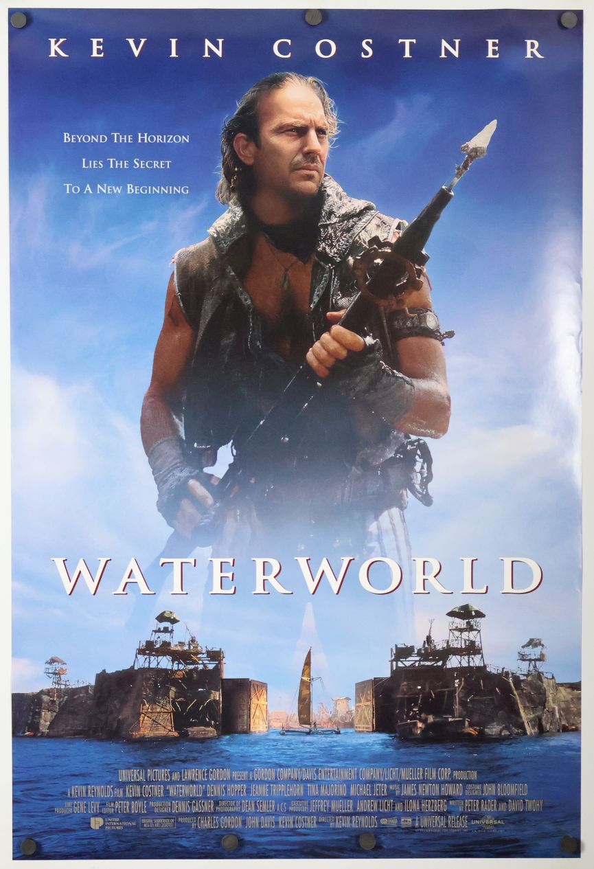 Waterworld (1995) original theatrical movie poster - International