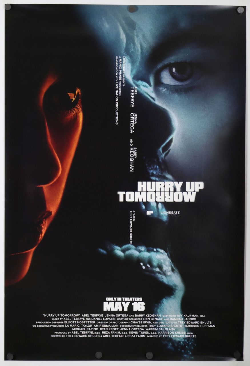 Hurry Up Tomorrow (2025) original theatrical movie poster - Advance