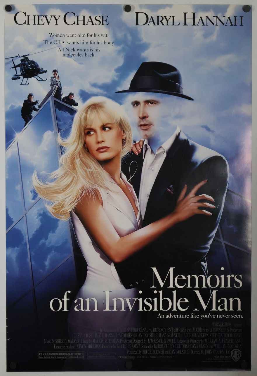 Memoirs of an Invisible Man (1992) original theatrical movie poster - Final