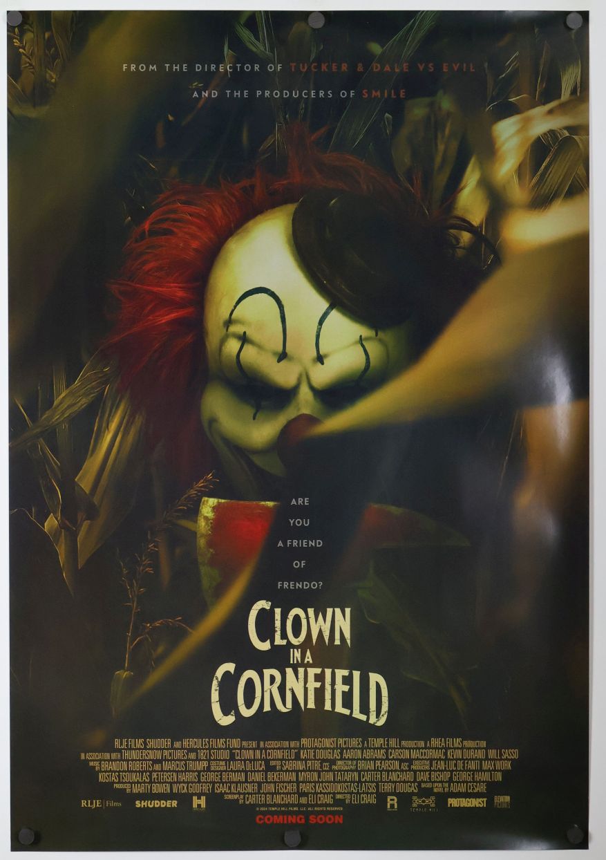 Clown in A Cornfield (2025) original theatrical movie poster - Final