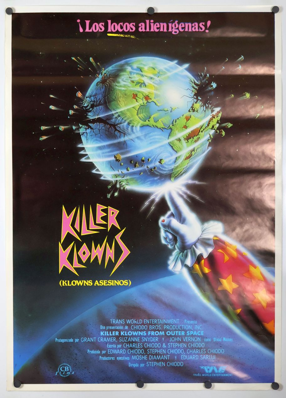 Killer Klowns from Outer Space (1988) original theatrical movie poster - Final
