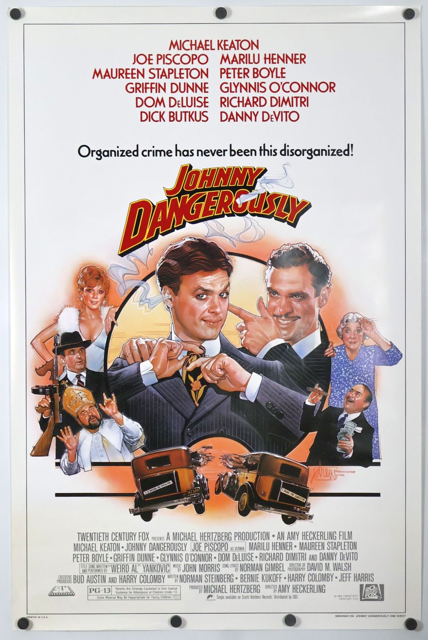 Johnny Dangerously (1984) original theatrical movie poster - Final
