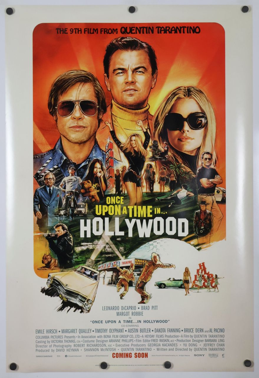 Once Upon a Time in Hollywood (2019) original theatrical movie poster - International Final
