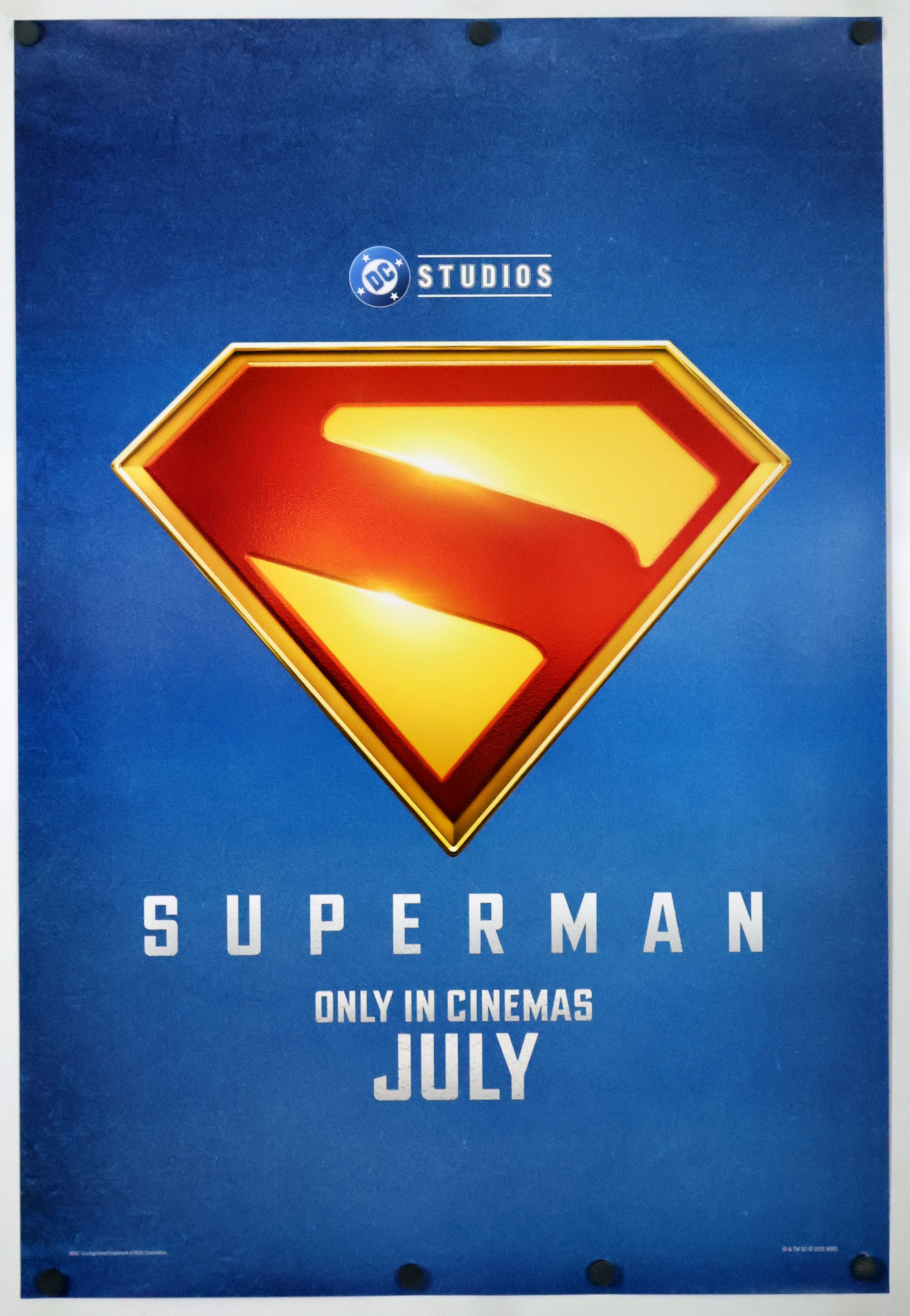 Superman: Legacy (2025) original theatrical movie poster - International Teaser