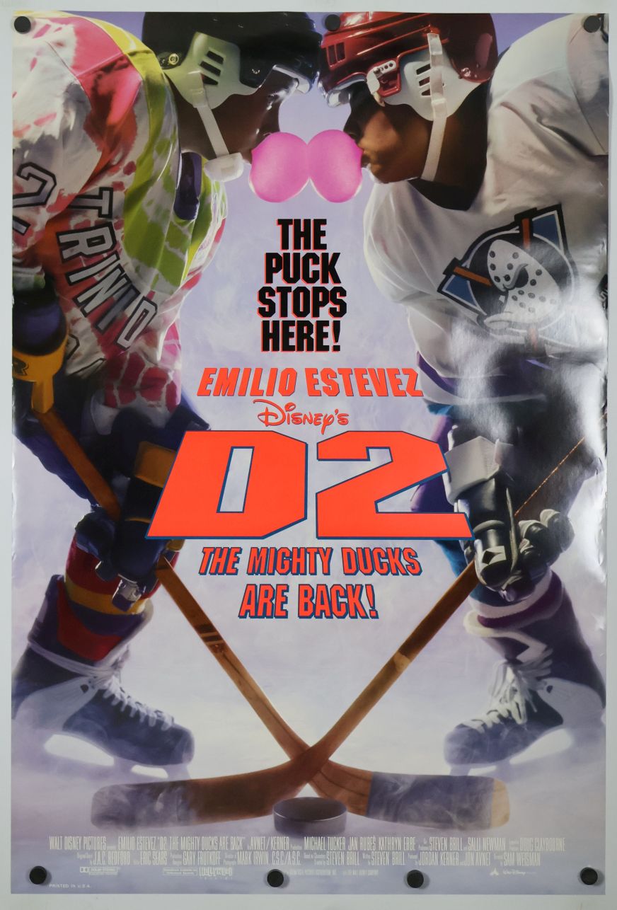 D2: The Mighty Ducks (1994) original theatrical movie poster - International
