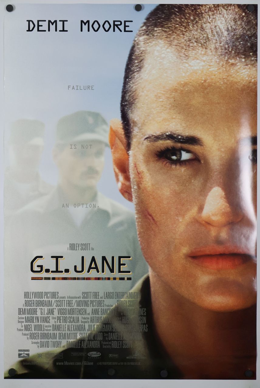 G.I. Jane (1997) original theatrical movie poster - International Final