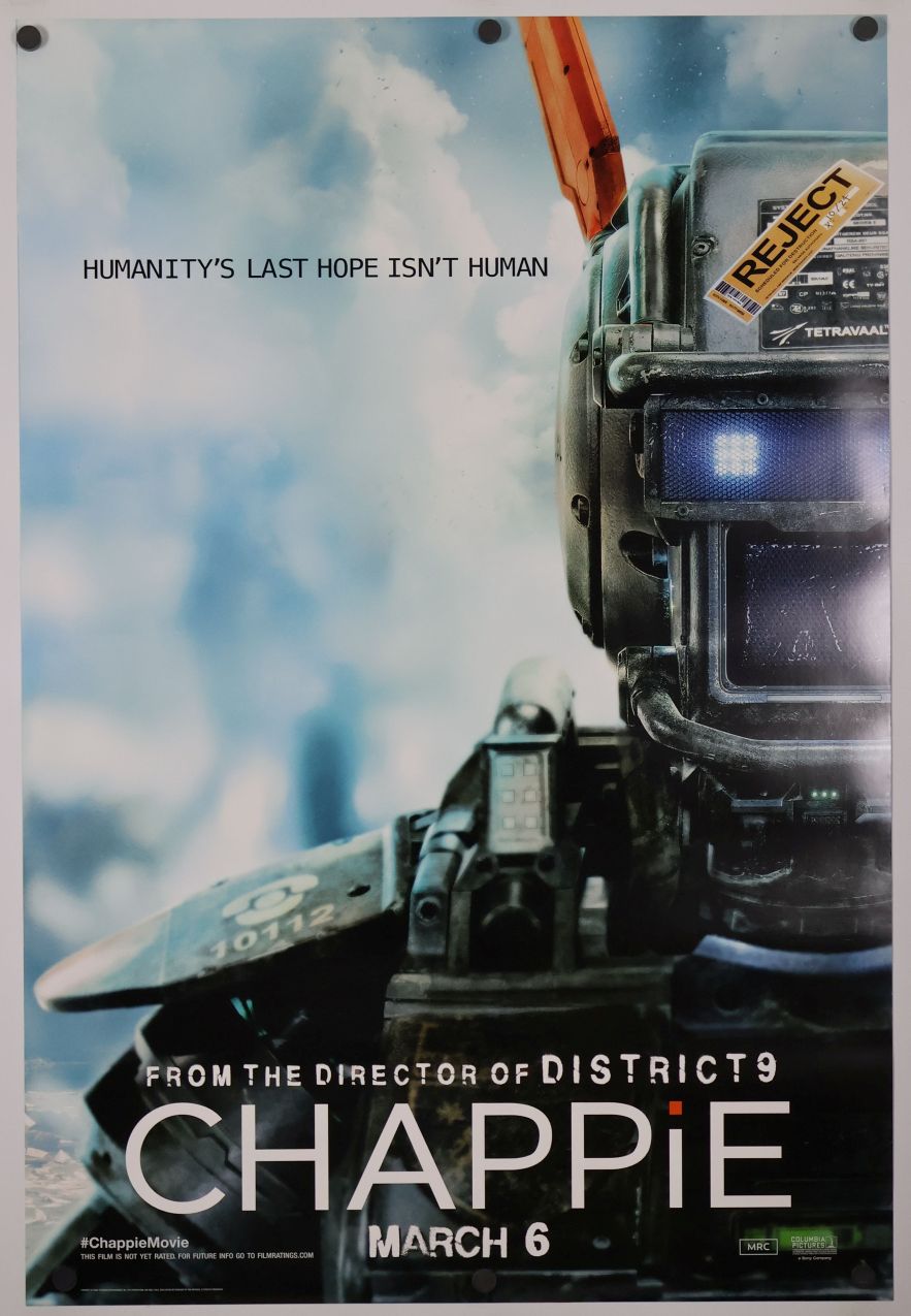 Chappie (2015) original theatrical movie poster - International Advance