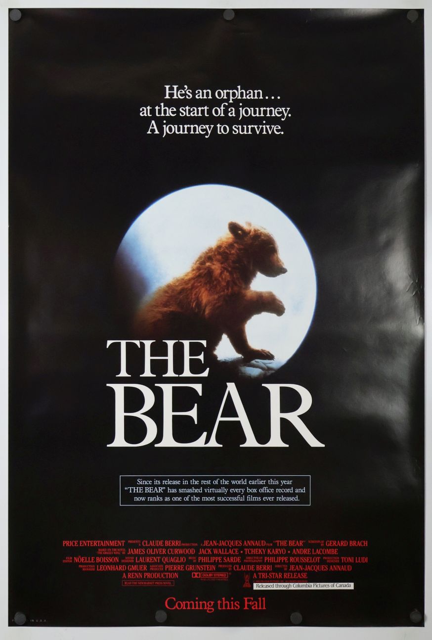 The Bear (1989) original theatrical movie poster - Final
