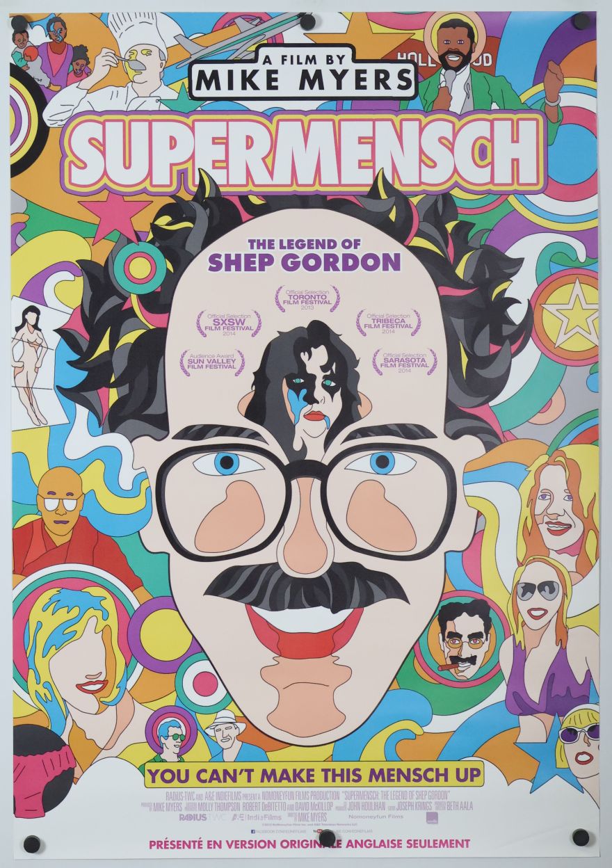 Supermensch (2014) original theatrical movie poster - Final