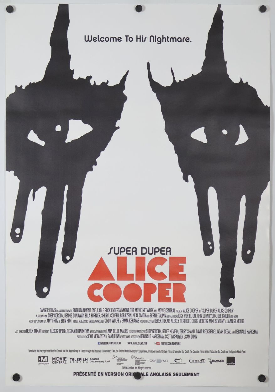 Super Duper Alice Cooper (2014) original theatrical movie poster - Final