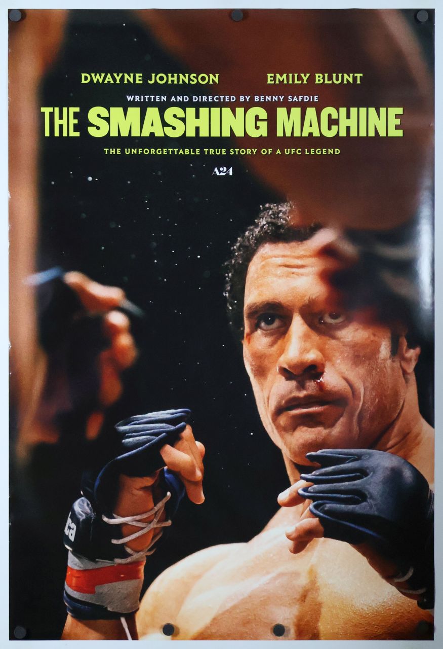 The Smashing Machine (2025) original theatrical movie poster - Advance