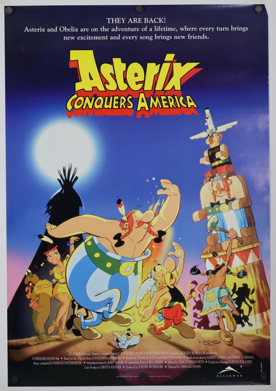 Asterix in America (1996) original theatrical movie poster - Final