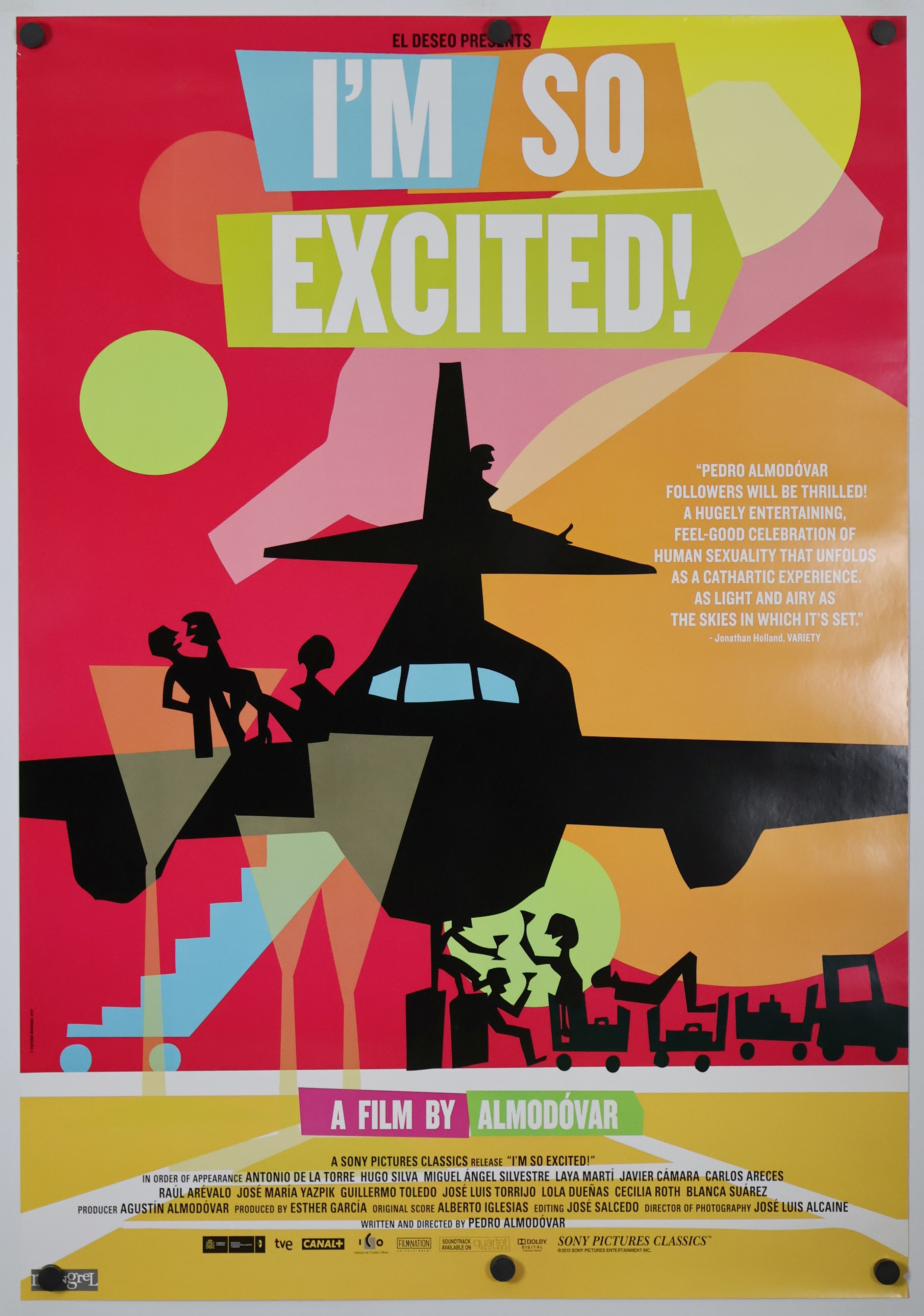 I'm So Excited! (2013) original theatrical movie poster - Final