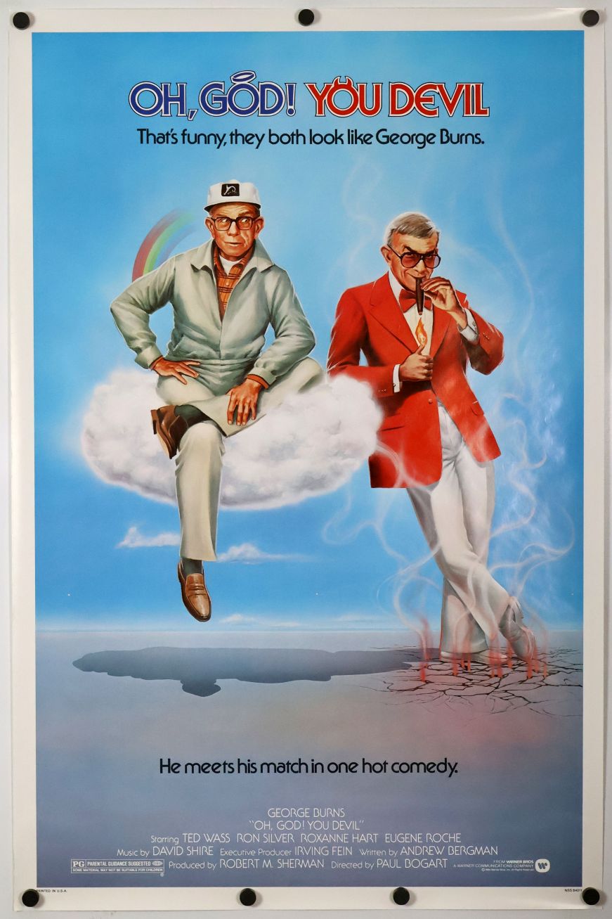 Oh, God! You Devil (1984) original theatrical movie poster - Final