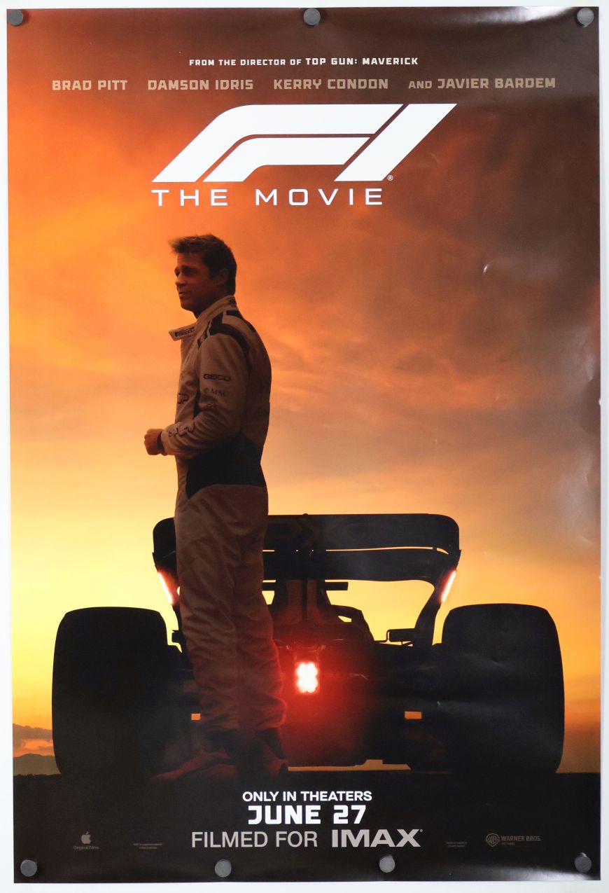 F1 (2025) original theatrical movie poster - Advance Style B