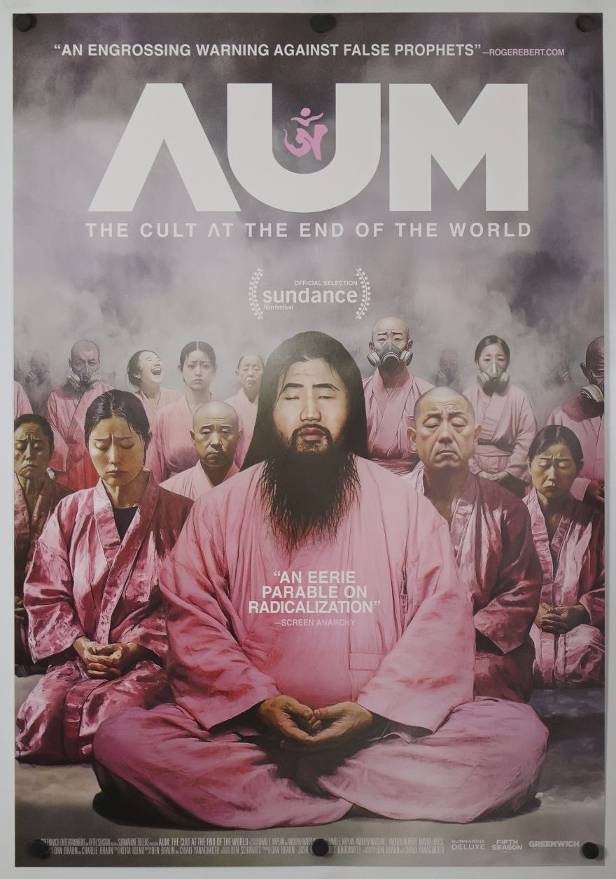 AUM: The Cult at the End of the World (2023) original theatrical movie poster - Final